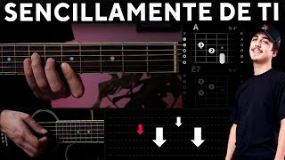 Sencillamente De Ti  T3R Elemento GUITARRA Tutorial  Acordes [upl. by Sisto]