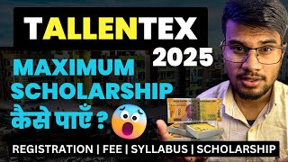 🔴 Allen TALLENTEX 2024  2025  Step By Step Process Fees Scholarship amp Registration [upl. by Perkin]