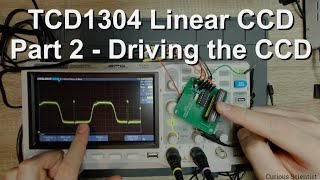 TCD1304 Linear CCD  Part 2  Driving the CCD [upl. by Anehc495]