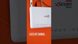 Airtel Xstream Fiber LOS Red Light Solution shorts [upl. by Darnell]