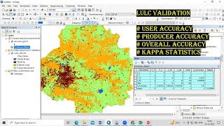 RS amp GIS QA26 Validation of LULC in ARCGIS using the Accuracy Assessment and Confusion Matrix tools [upl. by As]