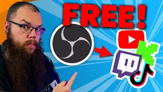 How to Multistream with OBS For FREE  ANY PLATFORM [upl. by Blunk]