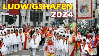 Fasnachtsumzug Ludwigshafen Mannheim 2024  Teil 1 LUDWIGSHAFEN [upl. by Sande672]