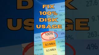 Fix 100 DISK Usage in Windows 10 NOW [upl. by Gable]