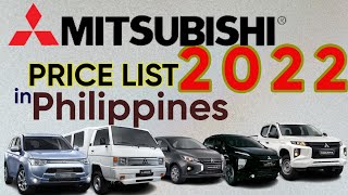 Mitsubishi Price List in Philippines 2022 [upl. by Aurora]