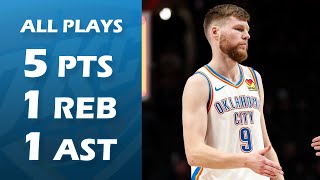 Davis Bertans vs 76ers  5 pts 1 reb 1 ast  ALL PLAYS  2324 NBA Season [upl. by Cinda]