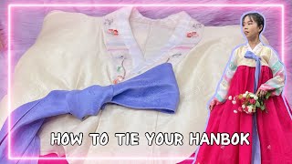 How To Tie Hanbok Goreum  My Hanbok Experience in the Philippines [upl. by Runstadler]