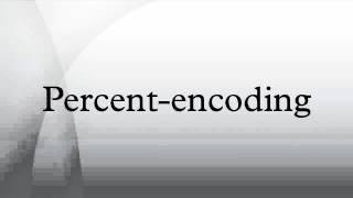 Percentencoding [upl. by Ditmore]