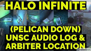 UNSC AUDIO LOG PELICAN DOWN AREA LOG ARBITER EASTER EGG LOCATION  HALO INFINITE [upl. by Omer]