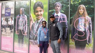 Chuks Aneke and Karin Muya visit Royal Greenwich Trust School [upl. by Akenahs573]