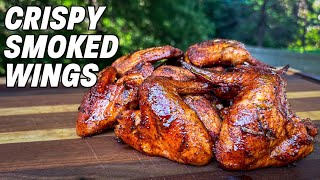 CRISPY Smoked Chicken Wings On A Pellet Grill  Ash Kickin BBQ [upl. by Isherwood]