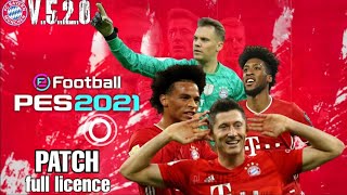 PATCH V520 BAYERN MUNICH PES 2021 MOBILE NEW GRAPHICS ANDROID FULL LICENCE [upl. by End]