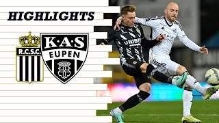 Highlights Matchday 23  Sporting Charleroi vs KAS Eupen [upl. by Boigie]