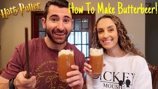 How To Make Butterbeer from Harry Potter and Universal Studios at Home  Easiest Recipe [upl. by Ivy]