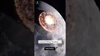 Astroid का चंद्रमा से टकराना😱😱moon astroid astrology moonmission facts shorts [upl. by Garek]