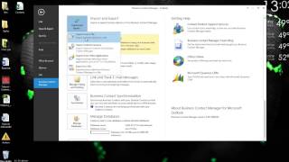 Tutorial  Import and Export Business Contact Manager 2013 [upl. by Lauraine706]