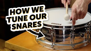 How We Tune Our Snares  feat the Evans Tune Up Kit [upl. by Suzan]