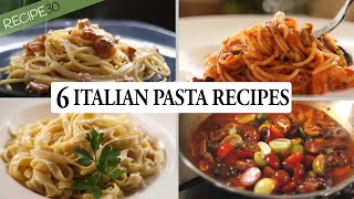 6 Italian Pasta Recipes You Cant Miss [upl. by Okorih]