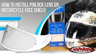 How To Install a Pinlock On a Motorcycle Helmet at Chapmotocom [upl. by Agler]