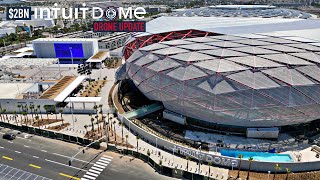 LA Clippers 2BN Intuit Dome Drone Construction Tour [upl. by Lede744]