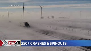 Over 250 crashes spinouts Thursday evening [upl. by Krigsman529]