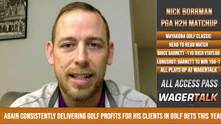 ⛳ Mayakoba Golf Classic H2H Matchups  PGA Tour Picks Predictions and Odds [upl. by Scotti]