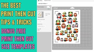 Print then cut a full page with Cricut  Templates included [upl. by Specht]