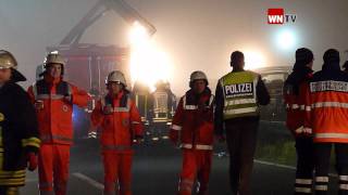 Massenunfall auf der A 31 zwischen Heek und GronauOchtrup [upl. by Veronike816]