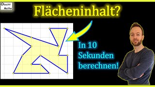 So schnell kannst du den Flächeninhalt berechnen Satz von Pick obachtmathe wissenswert [upl. by Ggerc]