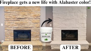 Revive Your Fireplace with ALABASTER Color Masonry Stains [upl. by Naujad]