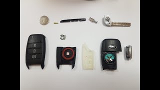 2016  2020 Kia Optima Key Fob Battery Replacement  How To Remove Replace Change Flip Remote [upl. by Eanahs]