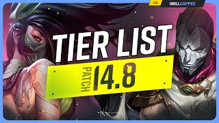 NEW TIER LIST for PATCH 148  League of Legends [upl. by Draned559]