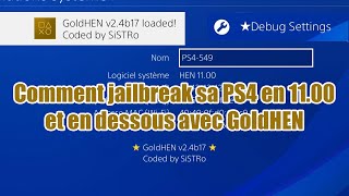 Comment JAILBREAK sa PS4 en 1100 et en dessous [upl. by Fredi987]