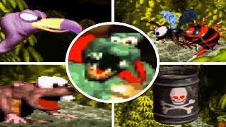 Donkey Kong Country  All Bosses [upl. by Ambrosius456]