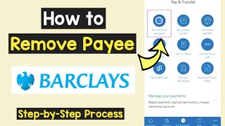 Delete Payees Barclays Mobile App  Remove Saved Payee Recipient  Manage and track Barclays app [upl. by Gnouhp]