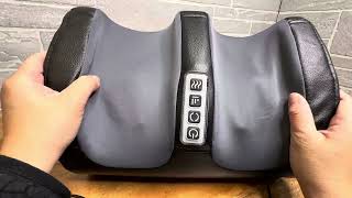 LINGTENG Shiatsu Foot Massager Machine with Heat Foot and Calf Massager Review [upl. by Ycats]