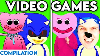 VIDEO GAMES WITH ZERO BUDGET KISSY MISSY SONICEXE ROBLOX amp MORE BEST OF LANKYBOX COMPILATION [upl. by Ssalguod]