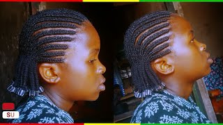 JINSI YA KUSUKA NYWELE ZA UZI VIBUTU NYUMA  How to Do Thread Hair Style By Gwiji La Vpaji [upl. by Virgil106]