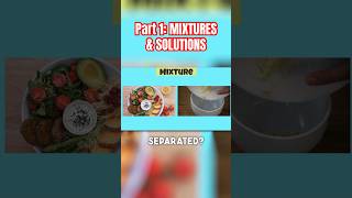 Part 1  60 Sec Science Mixtures amp Solutions ⏱🔍 [upl. by Elleuqram]