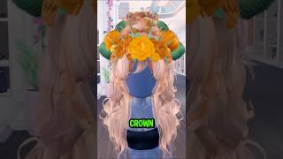 PUMPKIN CROWN HAIR COMBO IN DRESS TO IMPRESS dresstoimpress roblox [upl. by Oralie480]