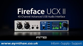 RME Fireface UCX II First Look at RMEs 40Channel Advanced USB Audio Interface [upl. by Deva829]