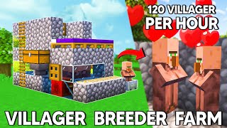 EASY VILLAGER BREEDER FARM Minecraft Java 121 [upl. by Antsirhc]