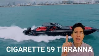 Cigarette Racing Team 59 Tirranna AMG Yacht 80 MPH Top Speed 6 OUTBOARDS 2700 HORSEPOWER – Reaction [upl. by Yclek358]