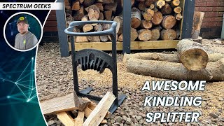 Kindling Cracker  King Firewood Kindling Splitter  XL  Review [upl. by Eimmak]