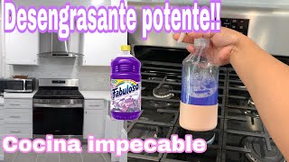 💙 LO MEJOR PARA LIMPIAR TU ESTUFA GRASOSA GABINETES COCINA como limpiar la cocina facil y rapido [upl. by Neyud551]