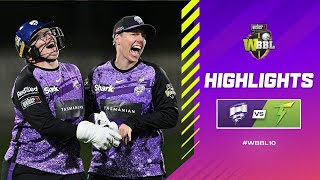 Hurricanes Hold Off Thunder For First Win  Hobart Hurricanes v Sydney Thunder  WBBL10 [upl. by Diannne]