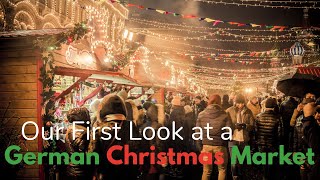 Our FIRST Look at the German Christmas Markets in Hamburg Germany  Travel Vlog [upl. by Alrrats663]