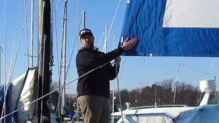 How to measure a headsail  UV Protection [upl. by Aiyt]