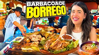 Probando BARBACOA de BORREGO ESTILO HIDALGO  MÉXICO  4K [upl. by Yrovi714]