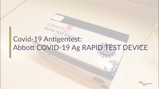 Covid19 Antigentest  Anleitung zur Durchführung [upl. by Charlena]